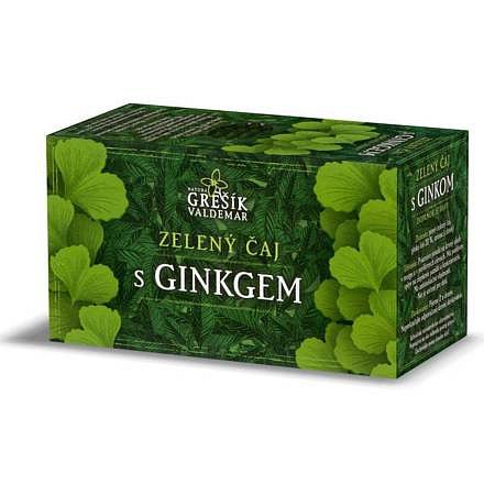 Grešík Zel. čaj s ginkgem n.s. 20x1.5 g přebal