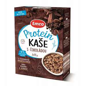 Emco Kaše proteinová s čokoládou 3x55 g