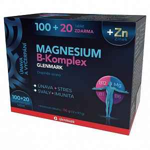 Magnesium B-komplex Glenmark Tbl.100+20