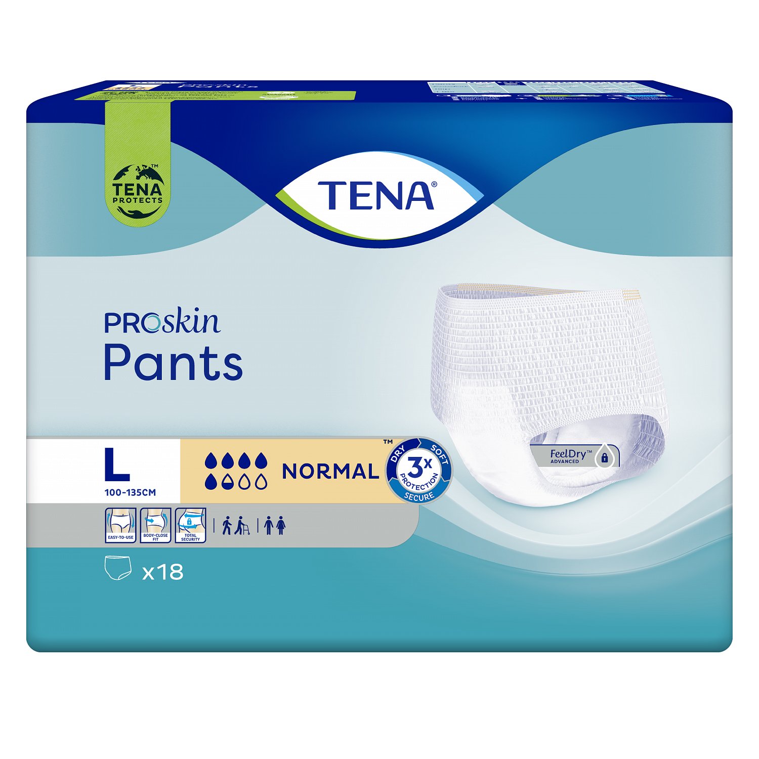 TENA Pants Normal L, 18ks