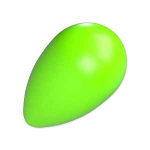 Dog Fantasy Hračka Eggy ball tvar vejce zelená 8 x 13 cm