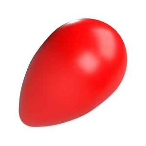 Dog Fantasy Hračka Eggy ball tvar vejce červená 16 x 26 cm