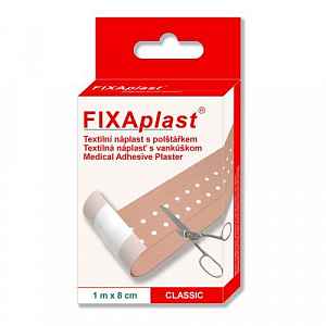 Náplast Fixaplast Classic 1mx8cm text.s polšt.