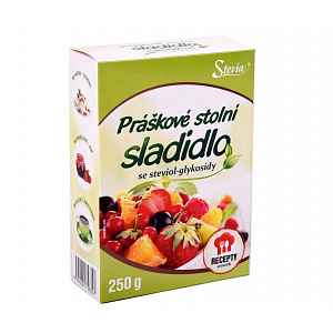 Stevia Práškové stolní sladidlo na bázi steviol-glykosidů 250 g