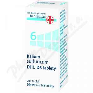 KALIUM Sulfuricum DHU D6 No.6 200 tablet