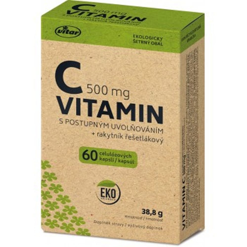 VITAR EKO Vitamin C 500 mg + rakytník 60 kapslí