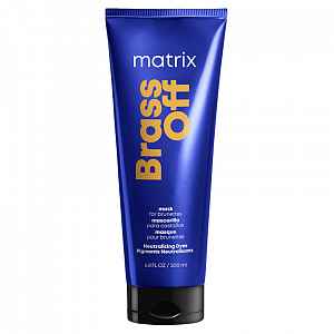 Matrix Total Results Brass Off přirozeně neutralizující maska pro odbarvené vlasy 200 ml