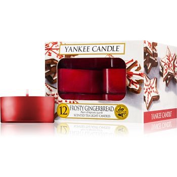 Yankee Candle Frosty Gingerbread čajová svíčka 12 ks