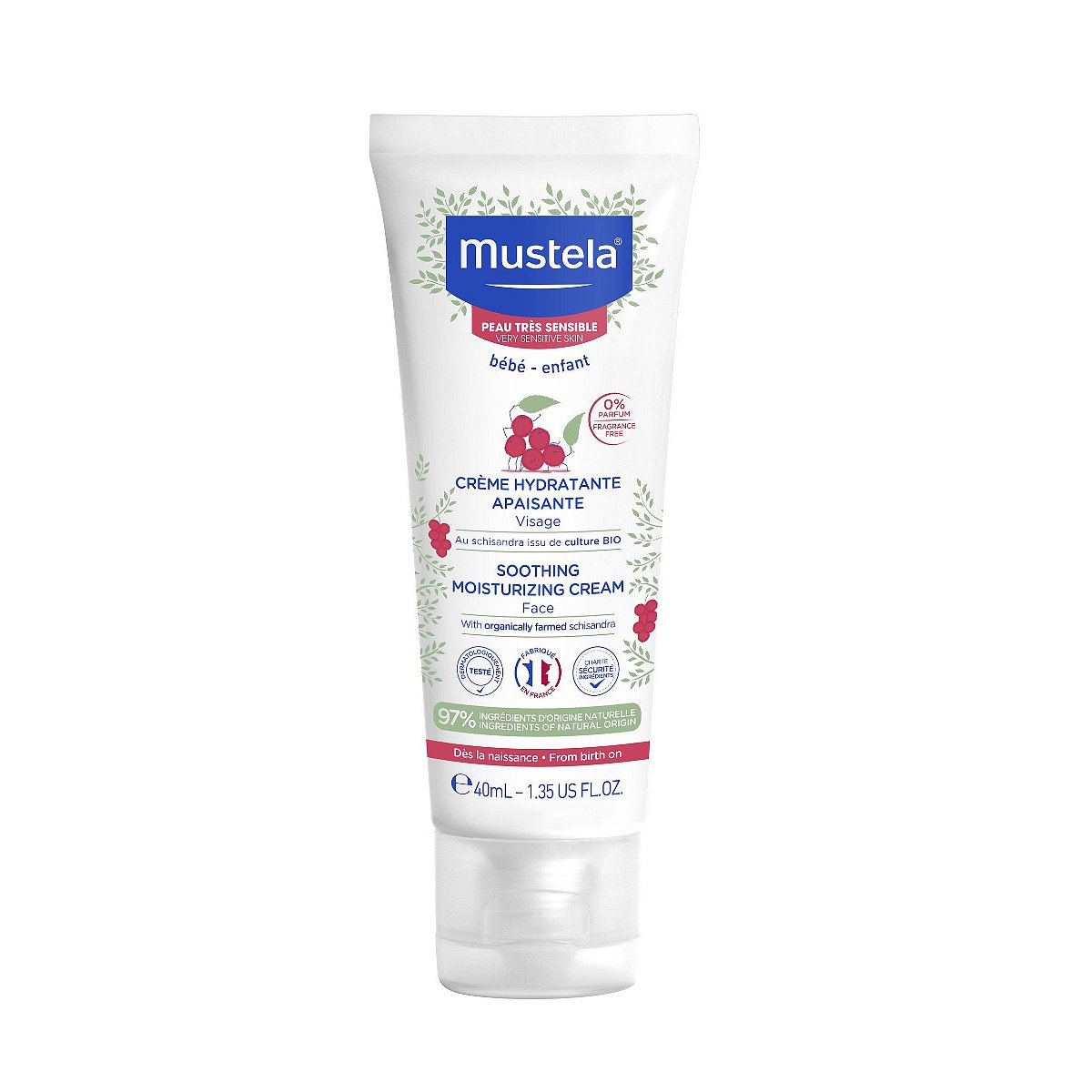 Mustela Bébé Soothing Moisturizing Face Cream (Very Sensitive Skin) 40 ml