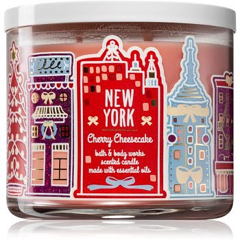 Bath & Body Works Cherry Cheesecake vonná svíčka 411 g