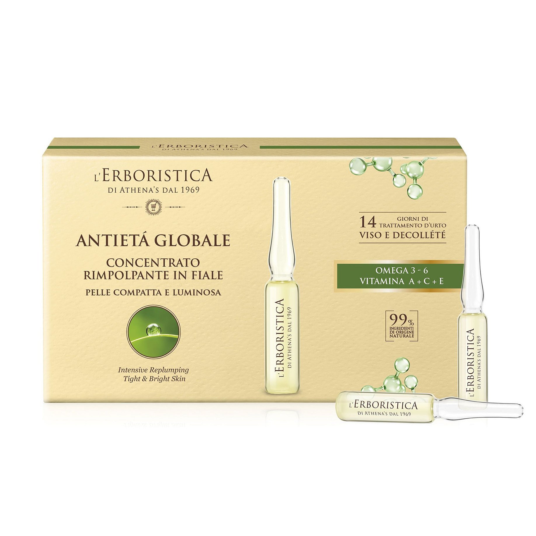 Erboristica Global anti-age vyplňující ampule 7x2 ml