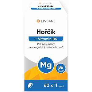 LIVSANE Hořčík + Vitamin B6 tablety 60ks