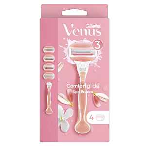 Gillette Venus ComfortGlide Spa Breeze dámský holicí strojek 1 ks + 4 náhradní hlavice