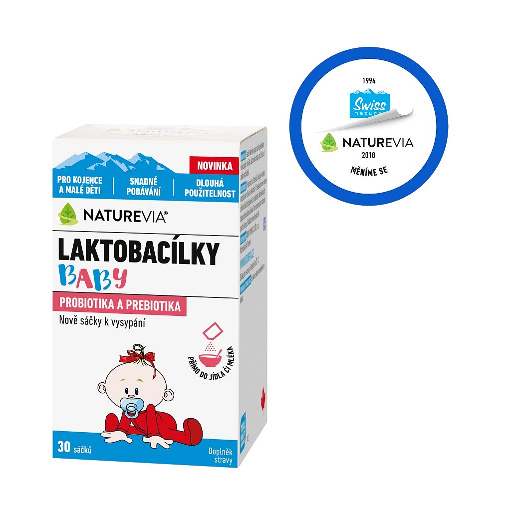 Swiss NatureVia Laktobacílky baby 30 sáčků