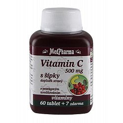 Medpharma Vitamin C se šípky 500 mg 67 tablet