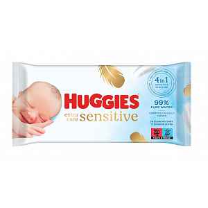 Huggies Extra Care Sensitive vlhčené ubrousky 56 ks