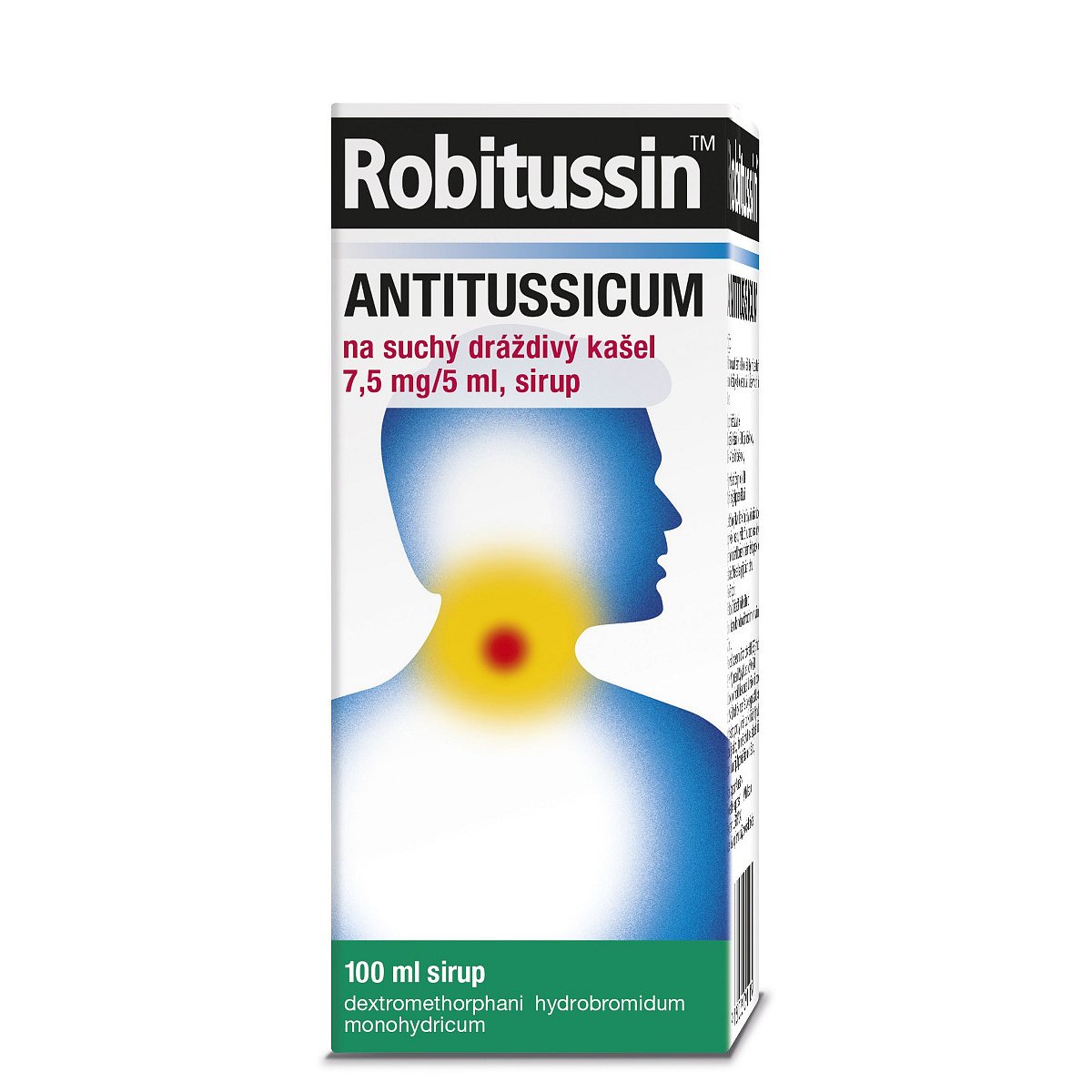 Robitussin ANTITUSSICUM na suchý dráždivý kašel 7,5 mg/5 ml sirup 100 ml