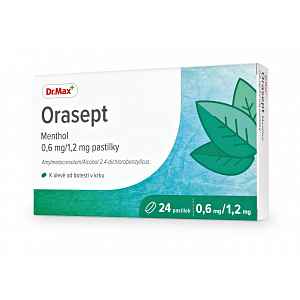 Dr.Max Orasept Menthol 0,6 mg/1,2 mg 24 pastilek