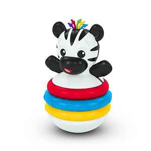 BABY EINSTEIN Kousátko stohovací zebra Stack & Wobble Zen™ 3m+