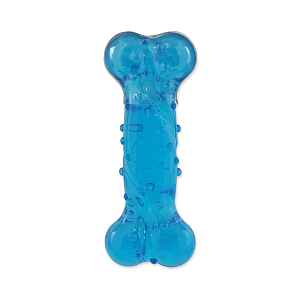 Dog Fantasy Hračka STRONG kost s vůní slaniny modrá 12,5 cm