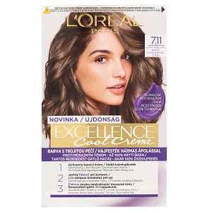 L'Oréal Paris Excellence Cool Creme 7.11 Ultra popelavá blond Permanentní barva 1ks