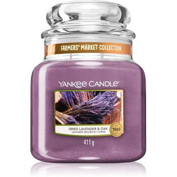 Yankee Candle Dried Lavender & Oak vonná svíčka Classic střední 411 g