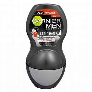 Garnier Men Mineral Neutralizer Deodorant Roll-on proti bílým skvrnám 50ml