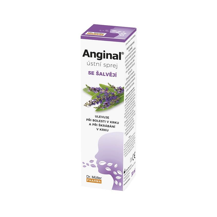 Anginal Ústní sprej se šalvějí 30 ml