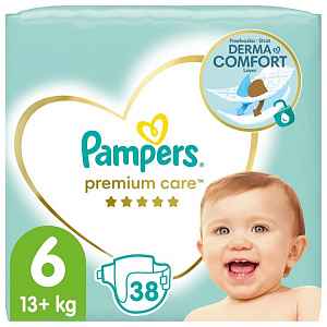 PAMPERS Premium Care vel.6 Value Pack 13+kg 38 ks