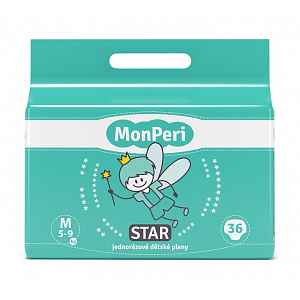 MonPeri Star M 5-9 kg dětské pleny 36 ks