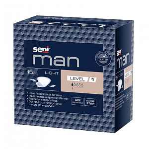 Seni Man Light Level 1 balení á 15ks, velikost 18 x 14, savost 150ml