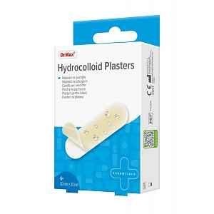 Dr. Max Hydrocolloid Plasters 60 x 20 mm náplasti na puchýře 6 ks