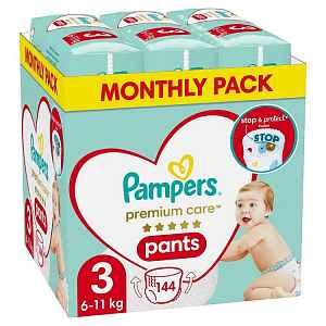 PAMPERS Premium Care Kalhotky plenkové vel. 3 (6-11 kg) 144 ks