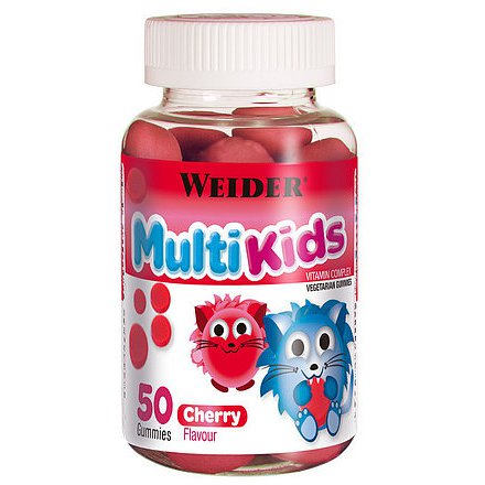 WEIDER Multi Kids, 50 bonbónů, třešeň