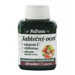 Medpharma Jablečný ocet + vitamin C + vláknina + chrom 107 tablet