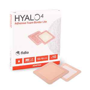 Hyalo4 Silic.Adhes.Border Foam Dress. 10 x 10 cm 10 ks