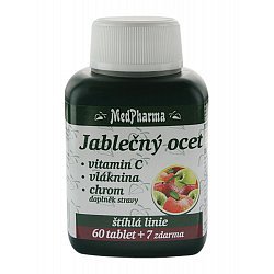 MedPharma Jablečný ocet vitamín C vláknina chrom 107 tablet