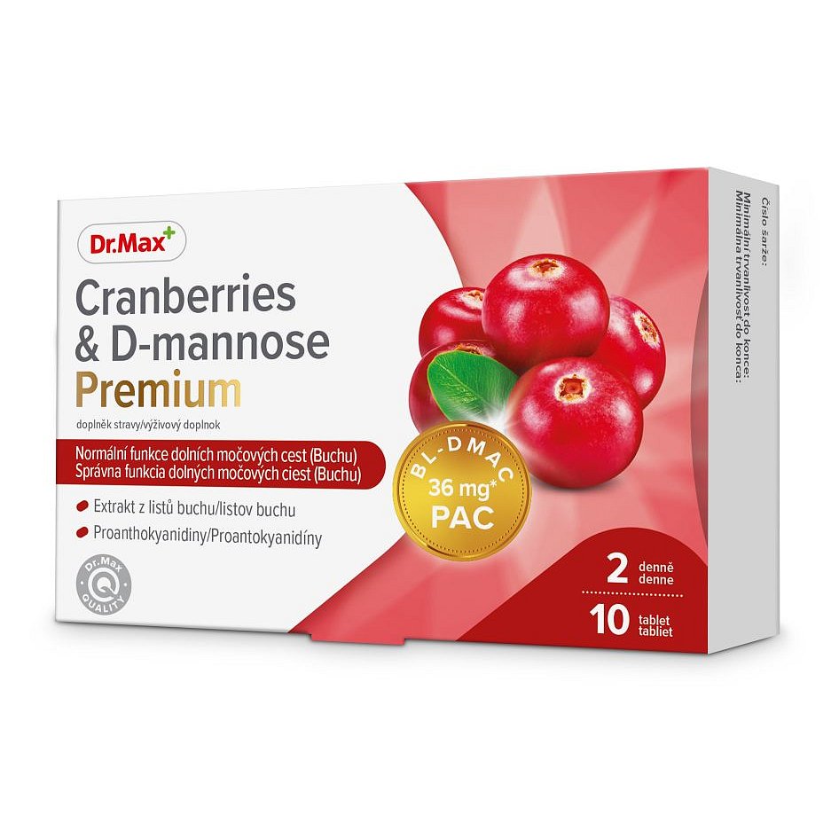 Dr.Max Cranberries & D-mannose Premium 10 tablet