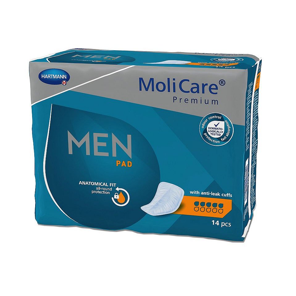 MoliCare Men 5 kapek inkontinenční vložky 14 ks