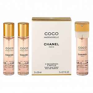 Chanel Coco Mademoiselle parfémovaná voda (3 x náplň) pro ženy 3x20 ml