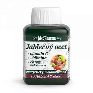 MedPharma Jablečný ocet+vlák.+vitamín C+chrom tablety 107