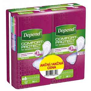 Depend Mini inkontinenční vložky ženy Duopack 2x14ks