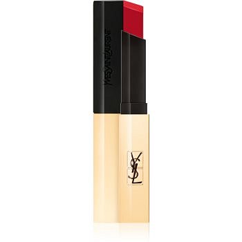 Yves Saint Laurent Rouge Pur Couture The Slim tenká matující rtěnka s koženým efektem odstín 1 Rouge Extravagant 2,2 g