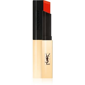 Yves Saint Laurent Rouge Pur Couture The Slim tenká matující rtěnka s koženým efektem odstín 2 Strange Orange 2,2 g