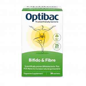 Optibac Bifido & Fibre sáčky 30+6 g