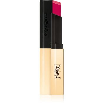 Yves Saint Laurent Rouge Pur Couture The Slim tenká matující rtěnka s koženým efektem odstín 8 Contrary Fuchsia 2,2 g