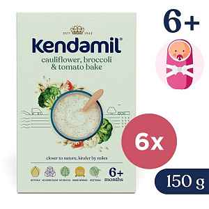 KENDAMIL s brokolici, květákem a rajčaty 6 x 150 g