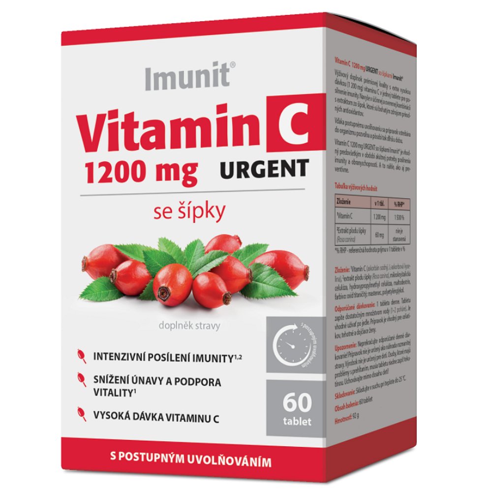 IMUNIT Vitamin C 1200 mg urgent se šípky 60 tablet