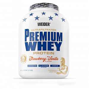 Weider, Premium Whey, 2300 g, Jahoda-Vanilka