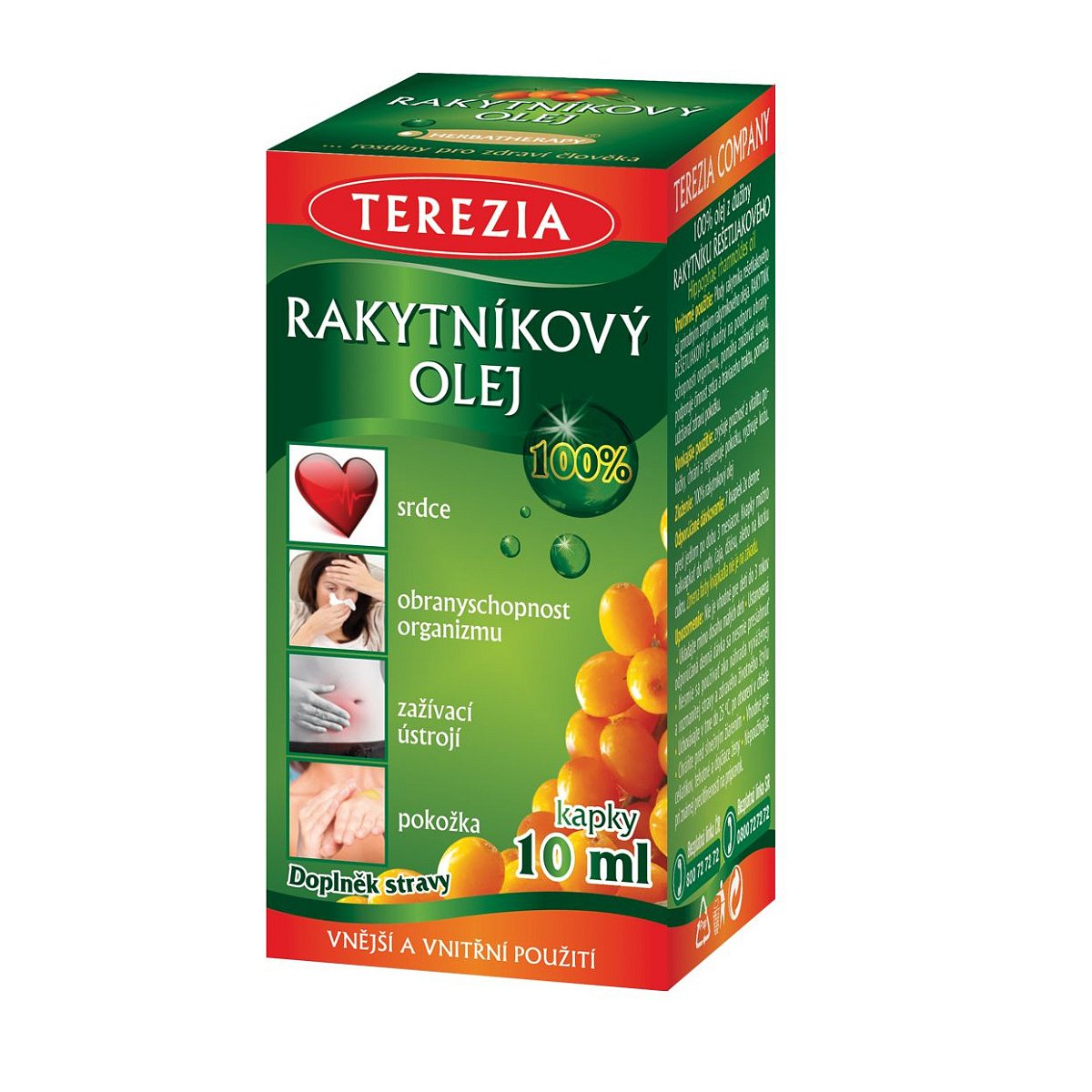 Terezia Rakytníkový olej 100% kapky 10 ml